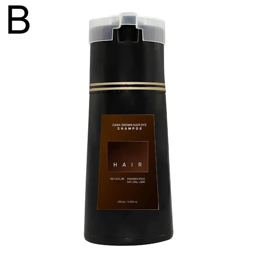 200ML Nova Hair Instant Dye Shampoo Hair Dye Coloring Shampoo for Gray Hair Long Lasting Nourish for Men Women