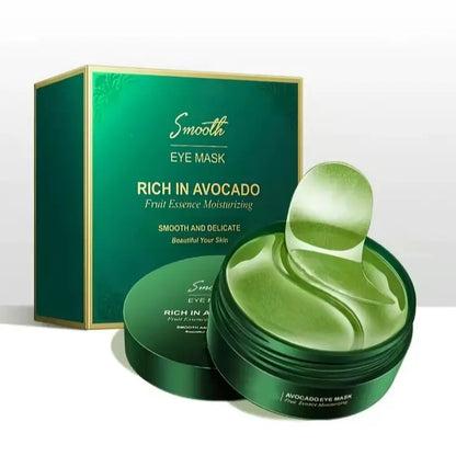 Dual Formula under Eye Mask Set, Hydrating Avocado & Nourishing Gold Hydrogel Patches for Soothing Daily Skincare Eye Care Routine Lightweight