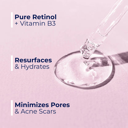Resurfacing Retinol Serum for Face with Vitamin B3 Pure Retinol Serum anti Age