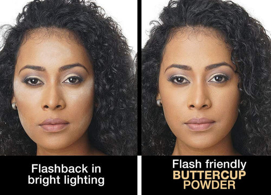 Sacha Buttercup Setting Powder – Medium to Deep Skin Tones Translucent Loose Face Powder, Flashback-Resistant, Oil Control, Long-Wear Matte Finish (1.75 Oz)