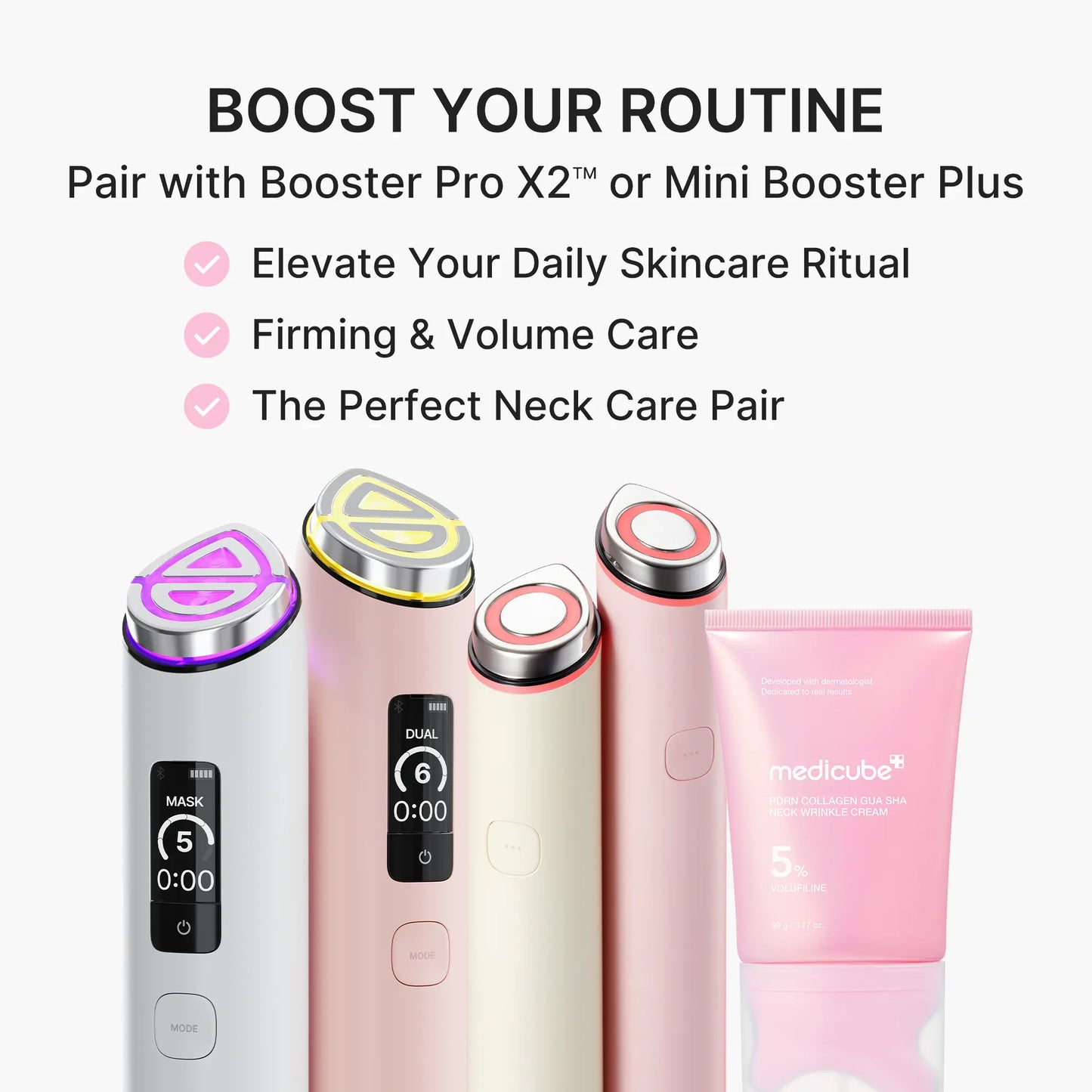 [NEW] [Medicube] PDRN Collagen Gua Sha Neck Wrinkle Cream | Built-In Gua Sha Massager with Volufiline 5% + PDRN | Firming, Contour Care for the Look of Fine Lines, Jawline, Neck, Décolleté,Underarms, Chest, Legs, Shoulder | Massage Cream | Korean Skincare