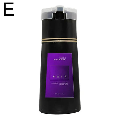 200ML Nova Hair Instant Dye Shampoo Hair Dye Coloring Shampoo for Gray Hair Long Lasting Nourish for Men Women